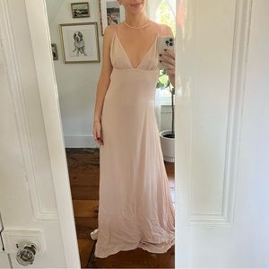 NWOT Reformation Bridesmaids Dress in Peach